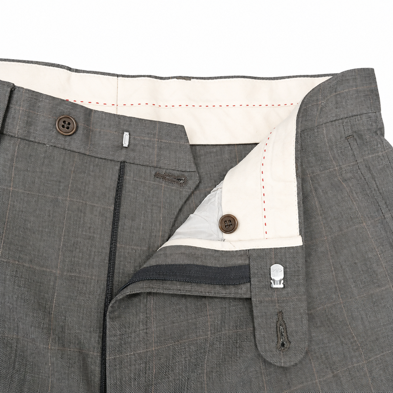 PANTALÓN TRAJE GRIS RAYAS CORTEFIEL