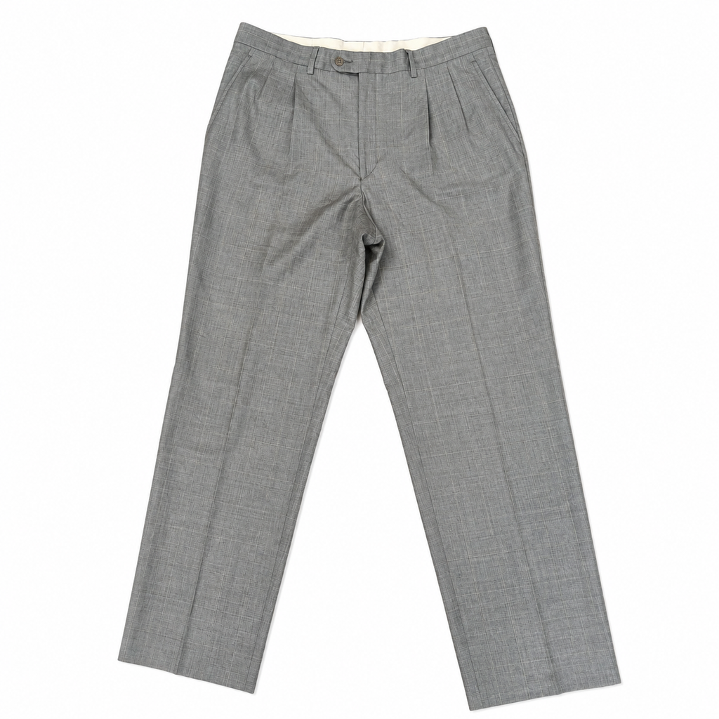 PANTALÓN TRAJE GRIS RAYAS CORTEFIEL