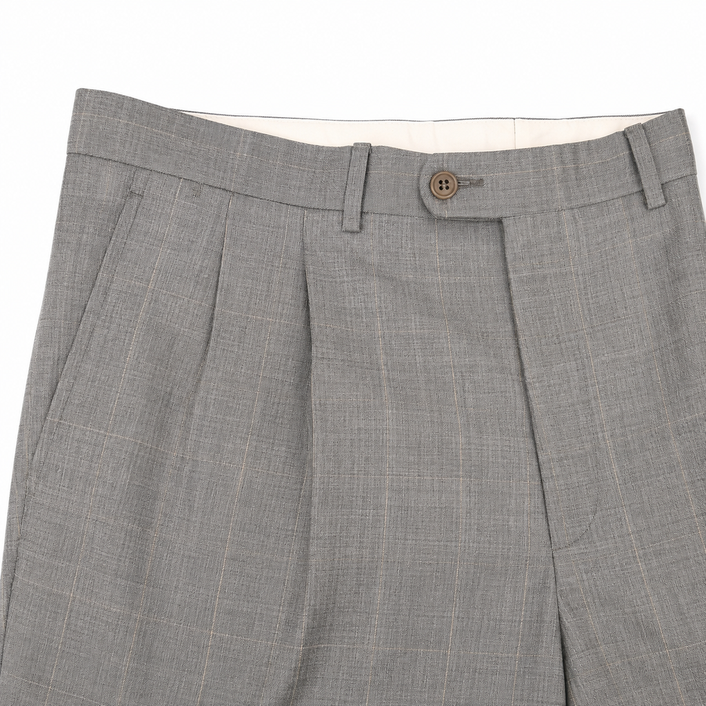 PANTALÓN TRAJE GRIS RAYAS CORTEFIEL