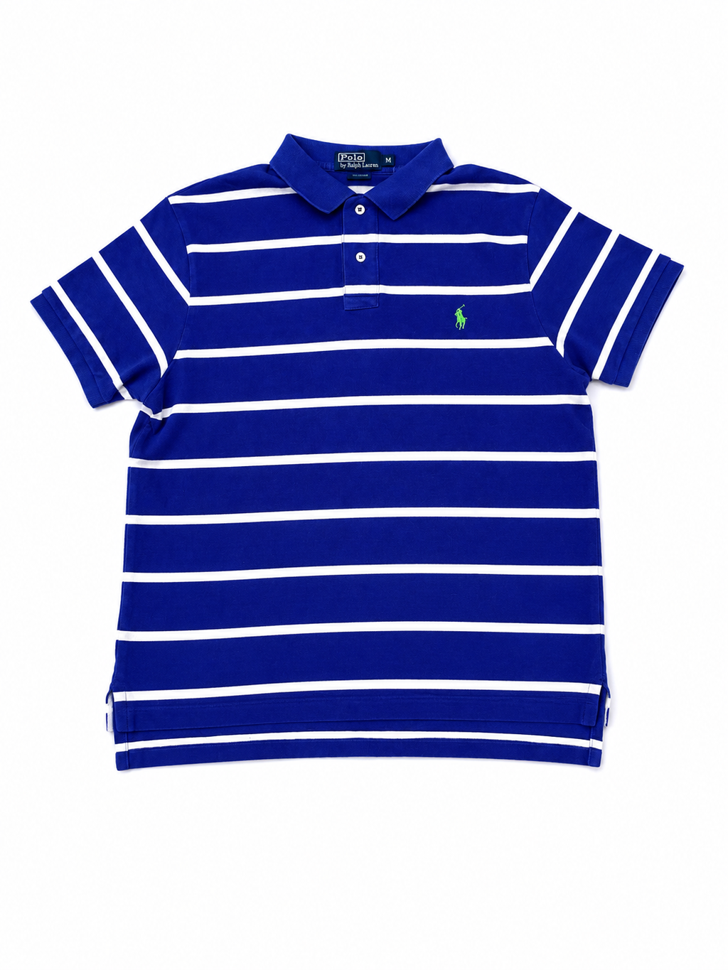 POLO RALPH LAUREN LILA RAYAS BLANCAS BORDADO EN VERDE