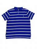 POLO RALPH LAUREN LILA RAYAS BLANCAS BORDADO EN VERDE