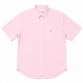 CAMISA MANGA CORTA LACOSTE RAYAS FINAS ROJAS Y BLANCAS