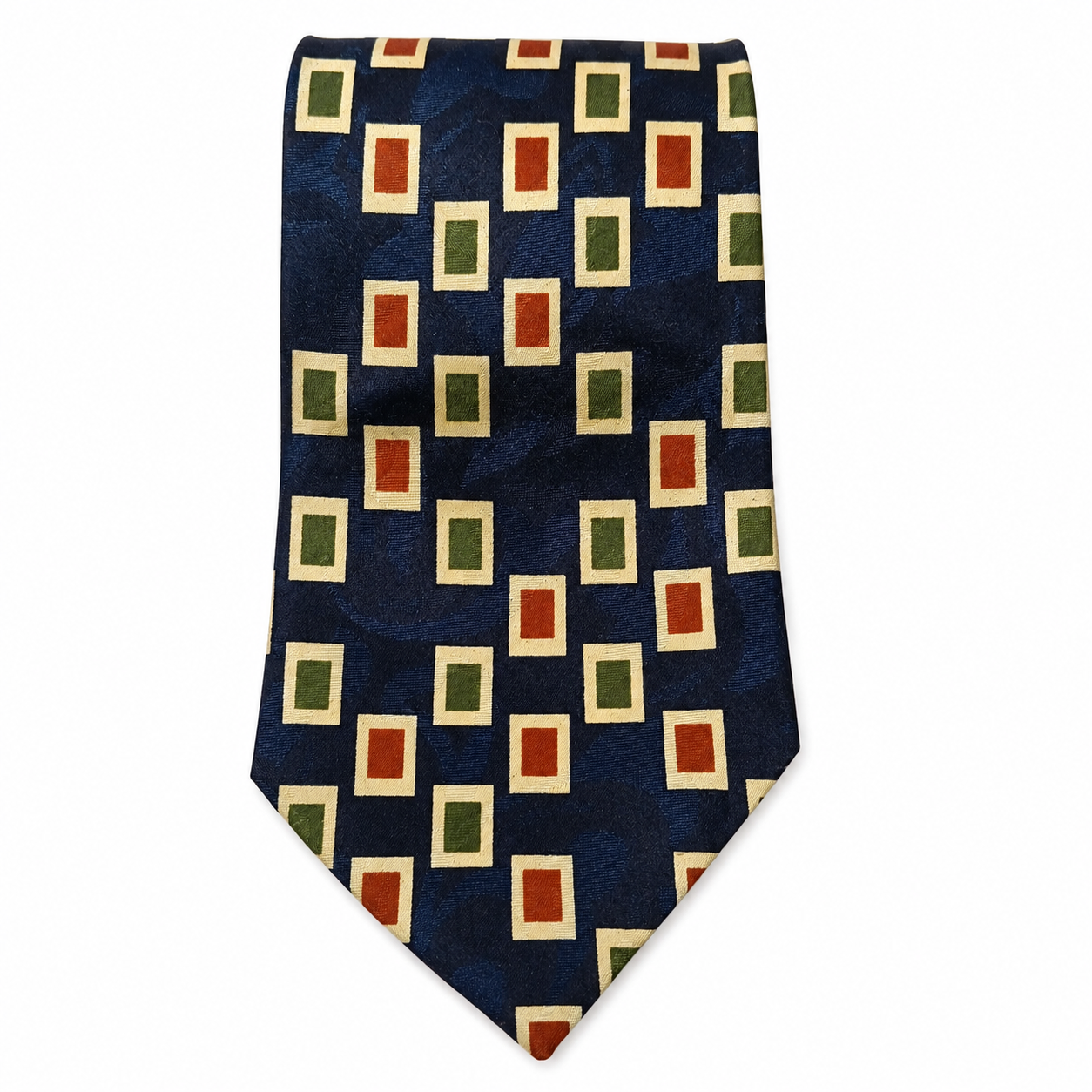 CORBATA VINTAGE ESTAMPADO GEOMÉTRICO