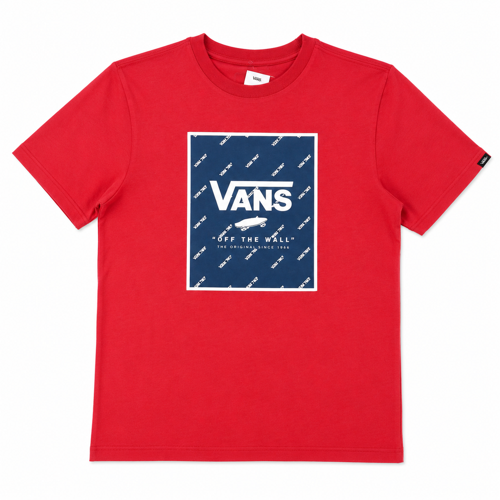 CAMISETA VANS ROJA CON LOGO FRONTAL