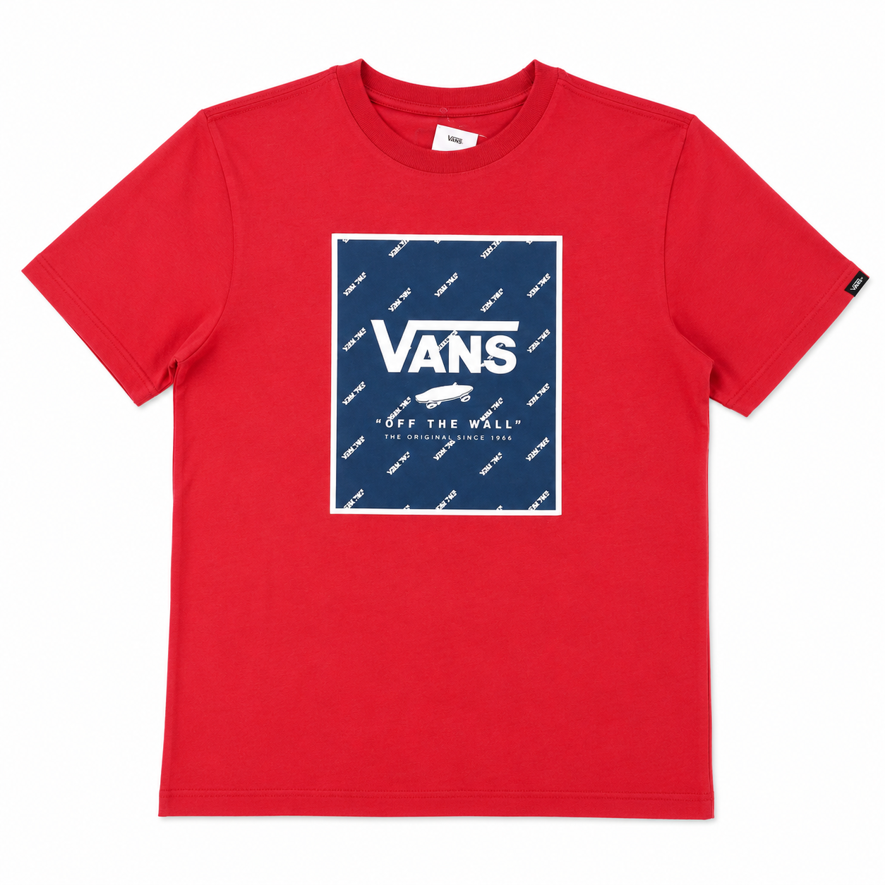 CAMISETA VANS ROJA CON LOGO FRONTAL