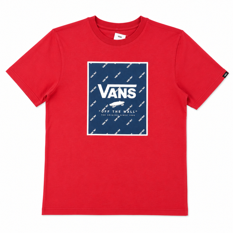 CAMISETA VANS ROJA CON LOGO FRONTAL