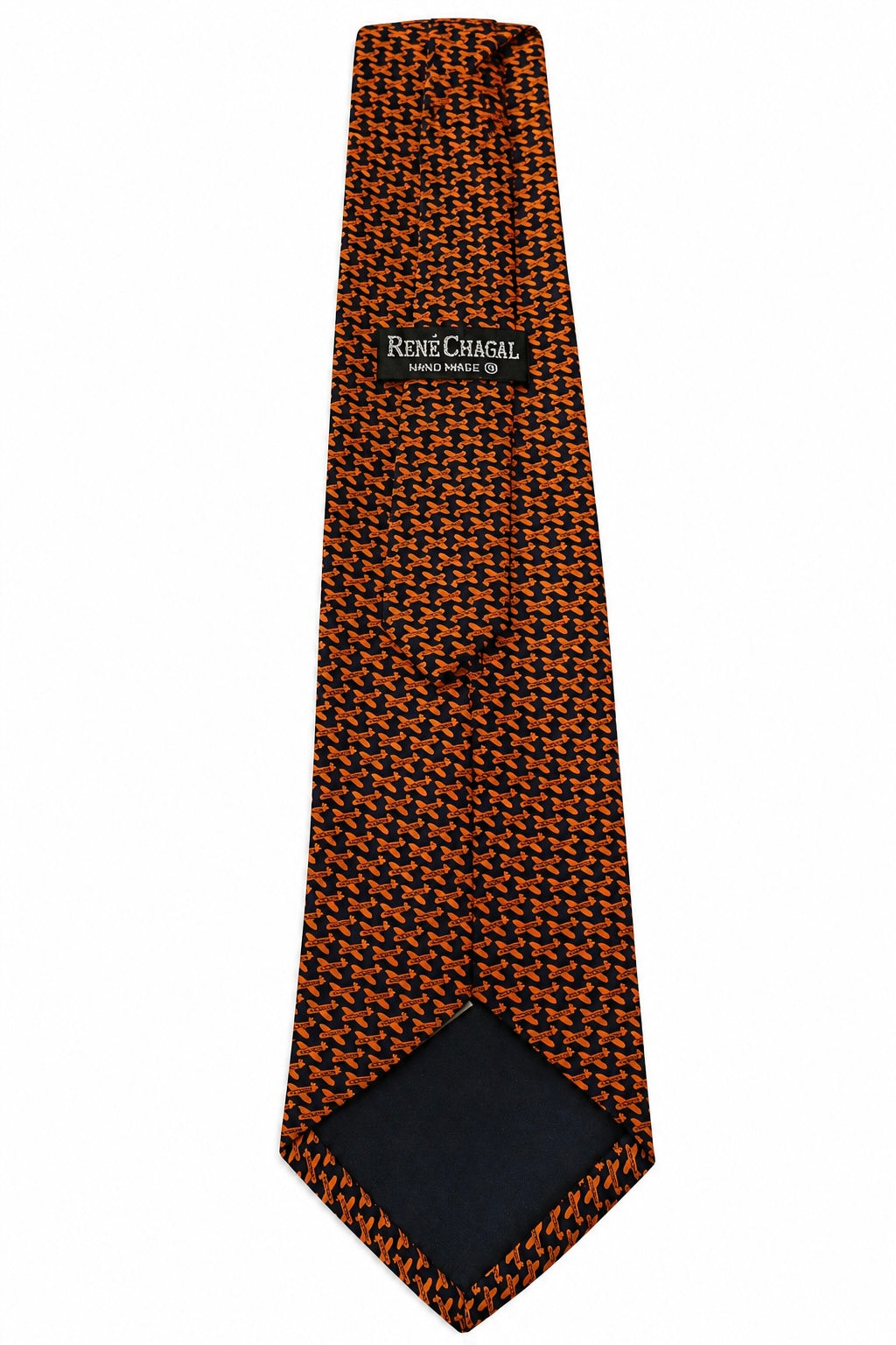 CORBATA VINTAGE NARANJA RENÉ CHAGALL