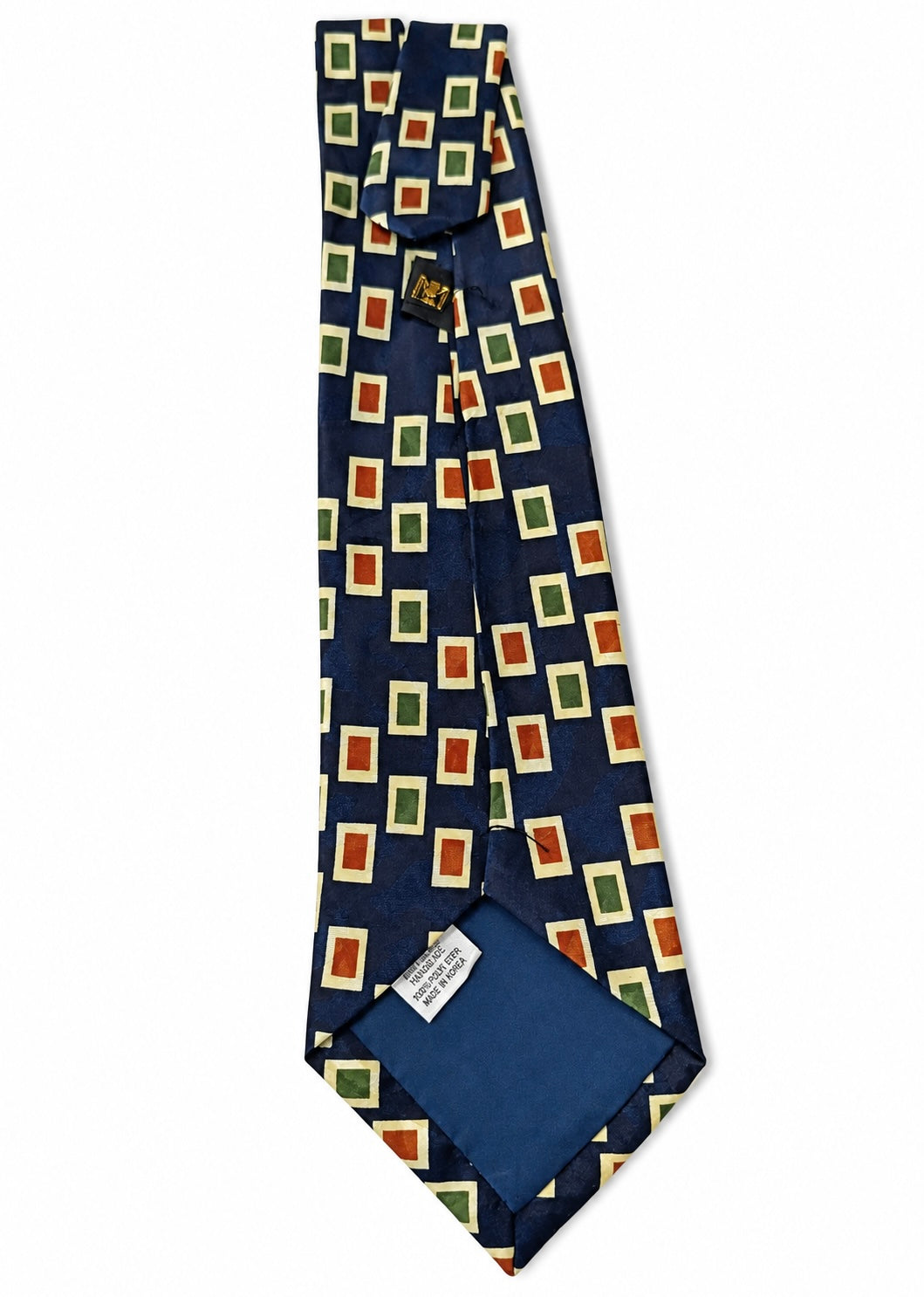 CORBATA VINTAGE ESTAMPADO GEOMÉTRICO