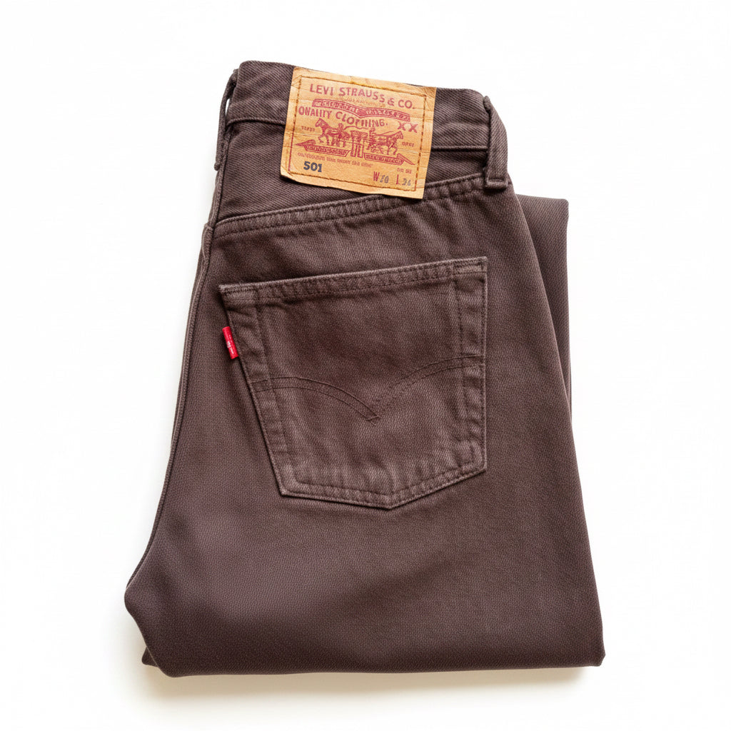 Pantalón Vaquero Levi's 501 Marrón Mujer