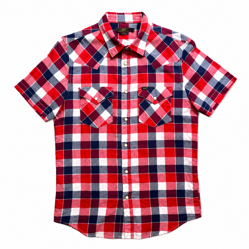 CAMISA LEE CUADROS MANGA CORTA