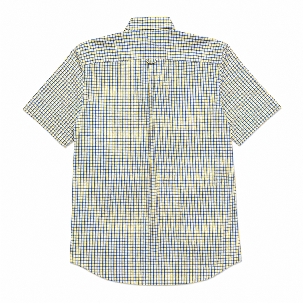 CAMISA EMIDIO TUCCI CUADROS MANGA CORTA