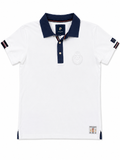 POLO PIERRE CARDIN BLANCO CON CUELLO DE CAMISA